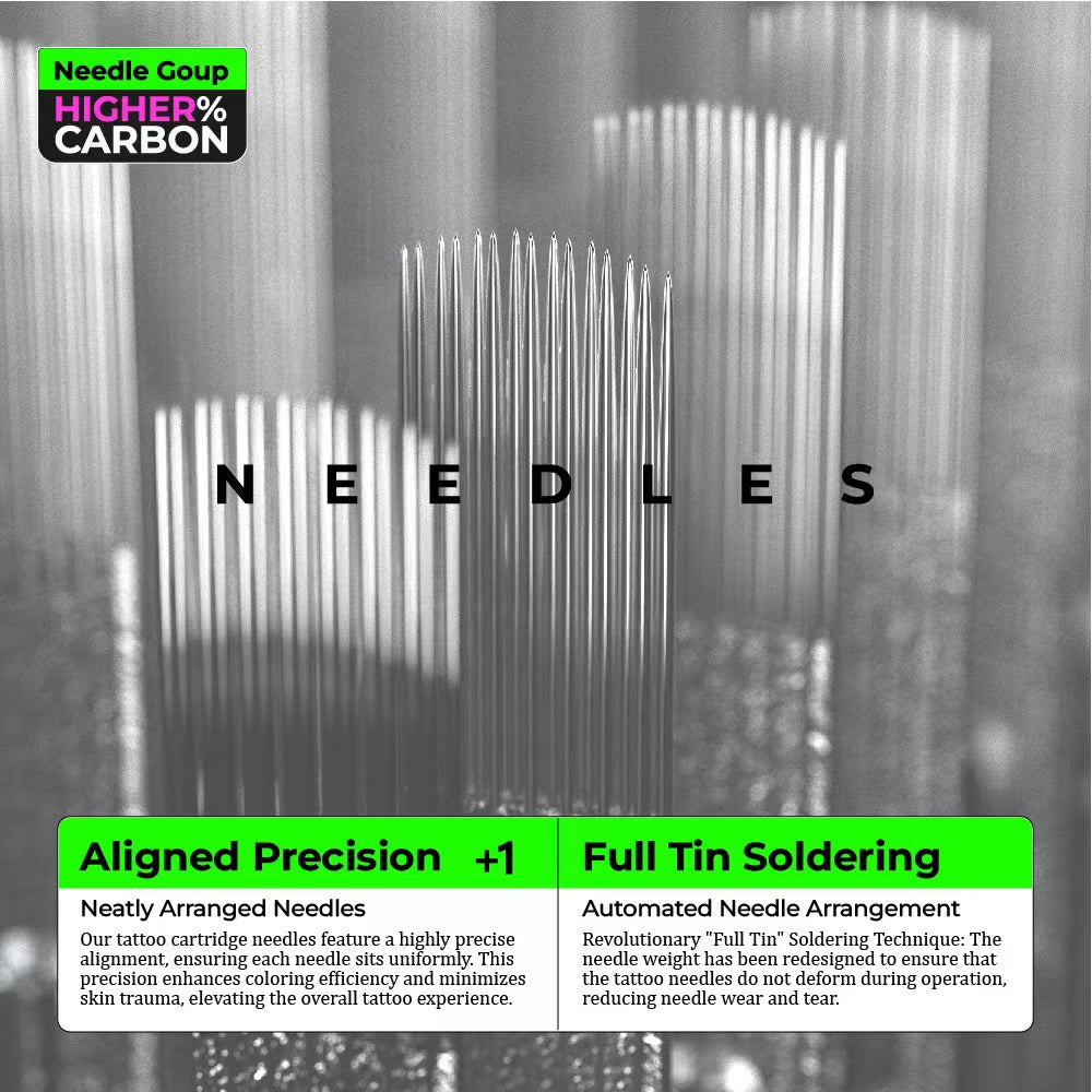 PEACH Tattoo Needle Cartridges - Round Liner