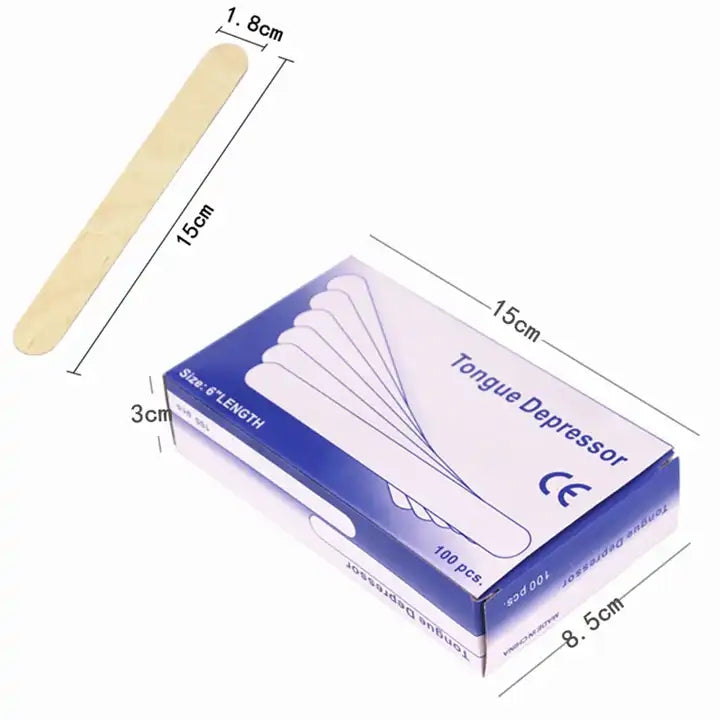 Wood Tongue Depressor - 100pcs