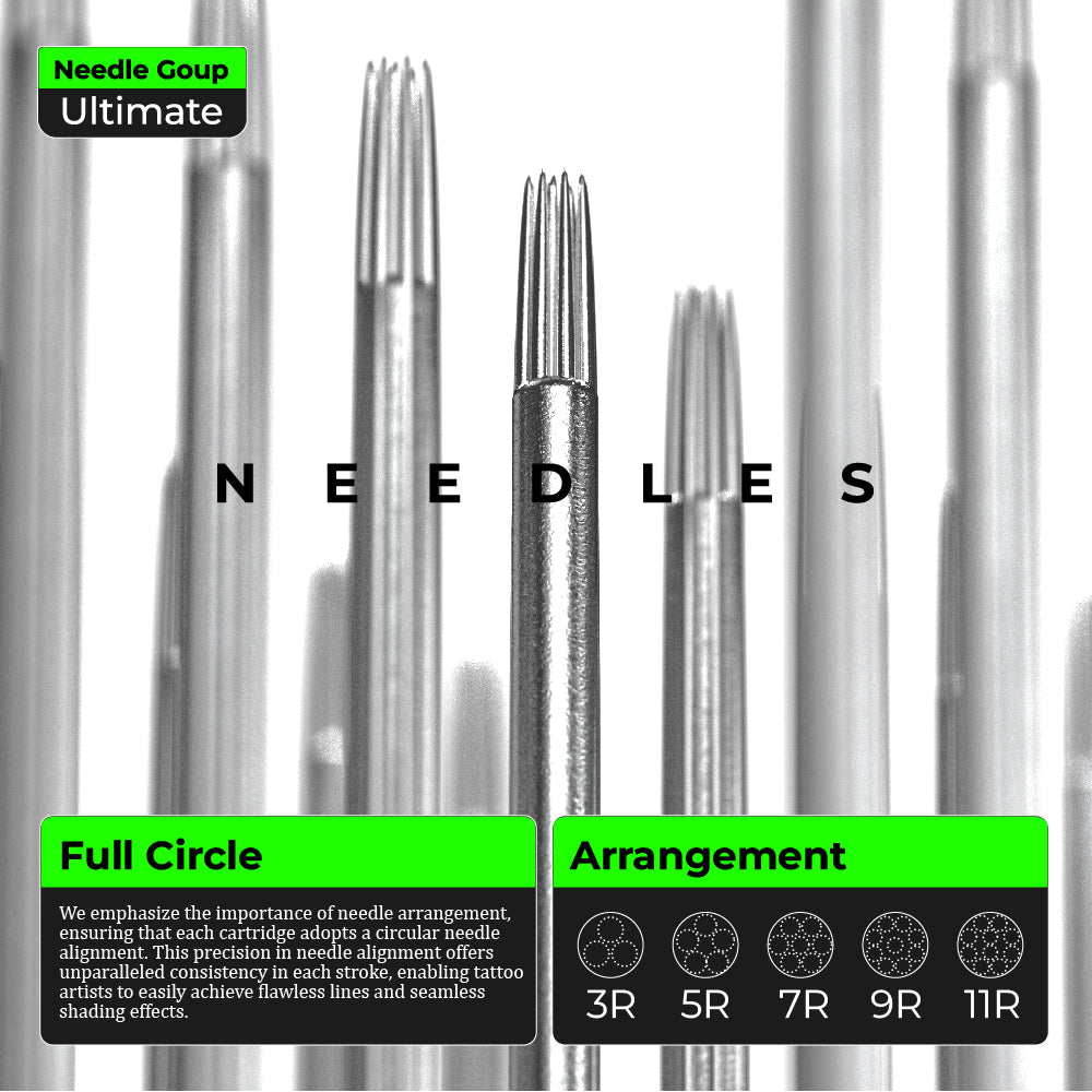 PEACH Tattoo Needle Cartridges - Round Liner