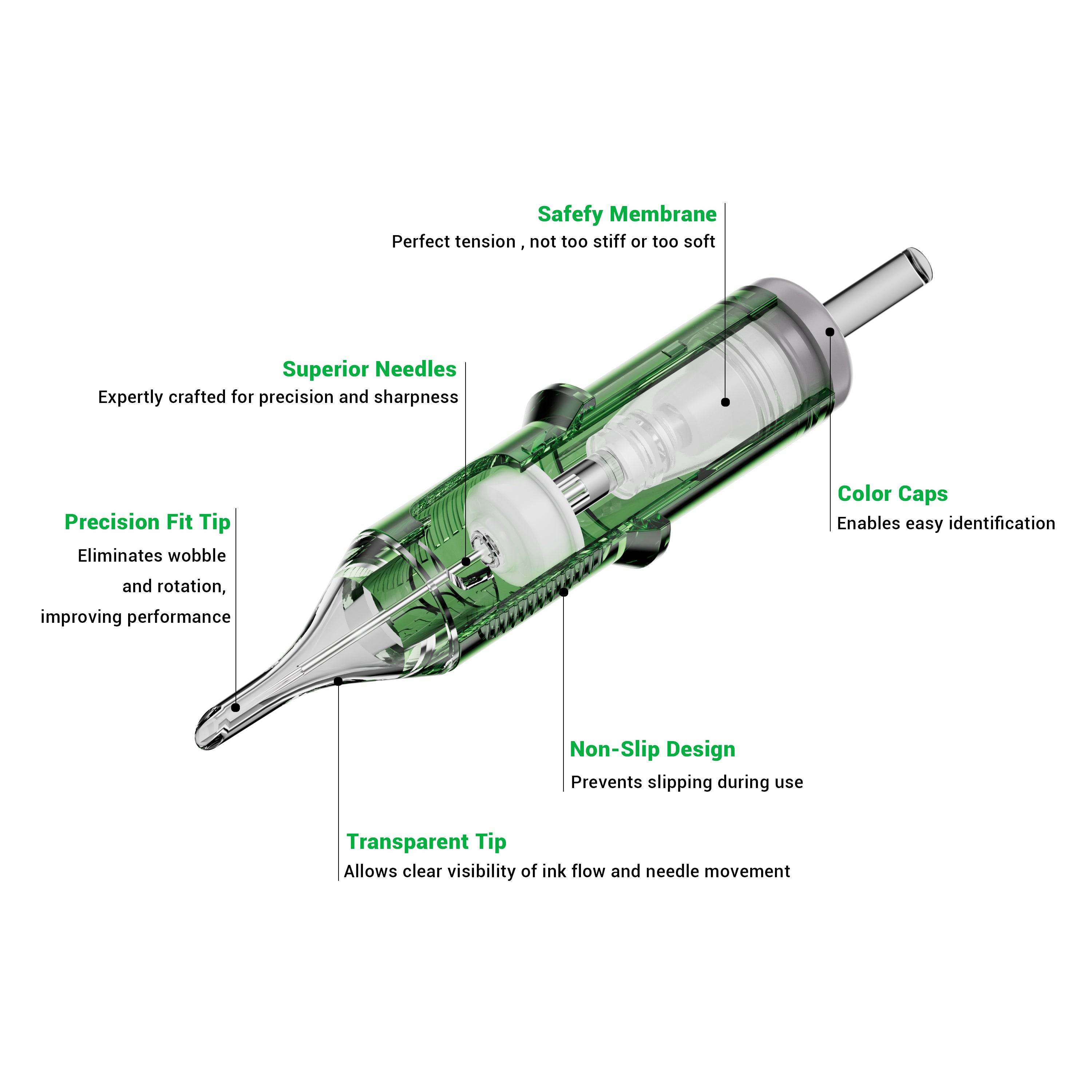 ELITE INFINI Tattoo Needle Cartridges - Round Liner