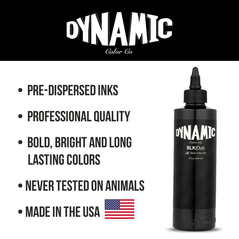 Dynamic Blackout Tattoo Ink 8oz