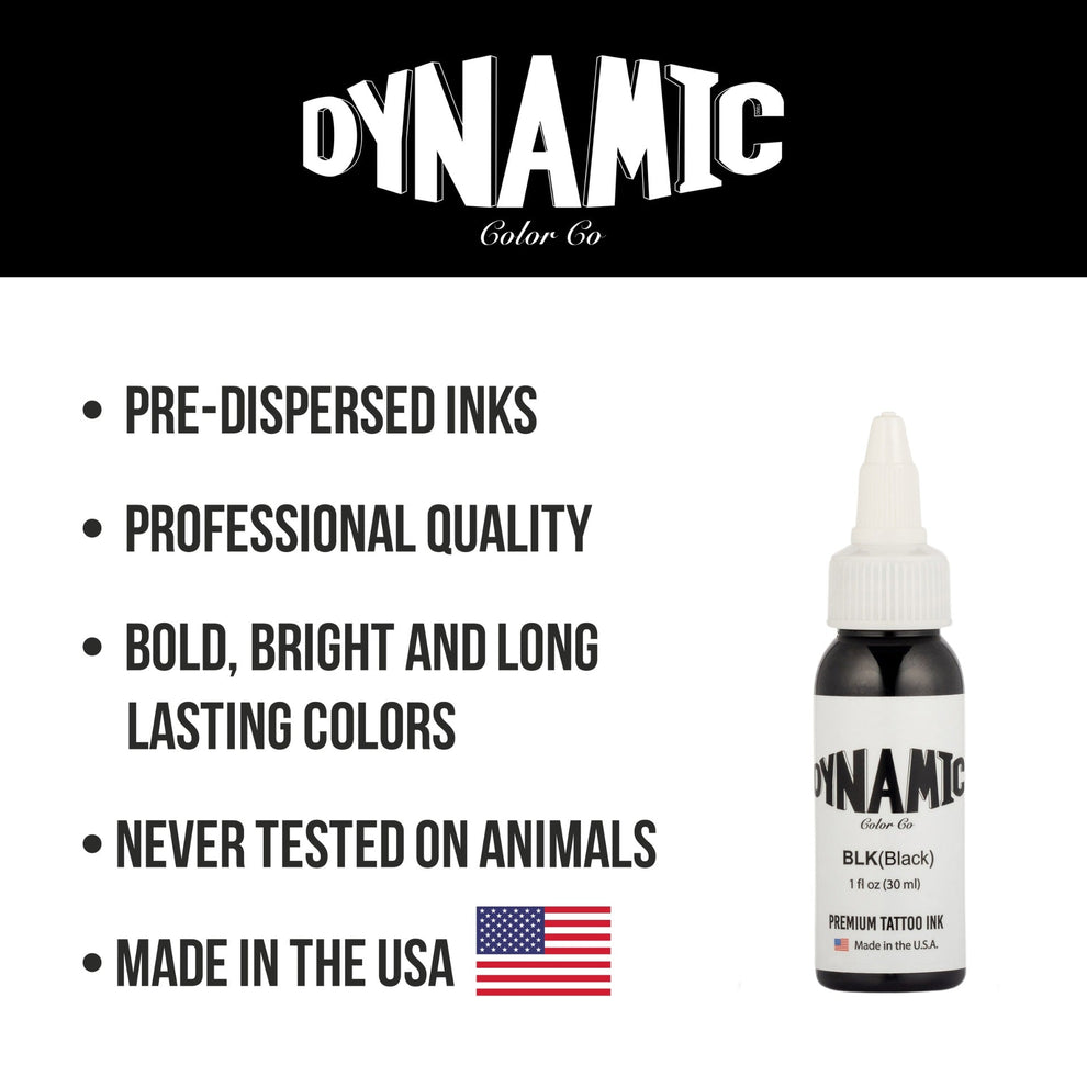 Dynamic Tattoo Ink Black 8oz
